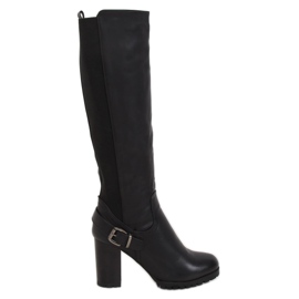 Botas negras con tacones BM16 Black - Ii Gat negro