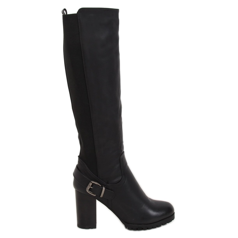 Botas negras con tacones BM16 Black - Ii Gat negro