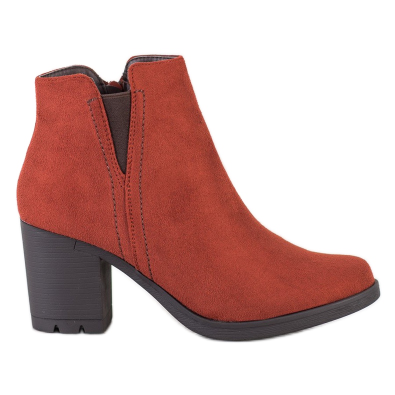 M.Daszyński Botas casuales en un poste marrón naranja