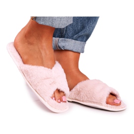 Pantuflas Mujer Piel Lazo Beige