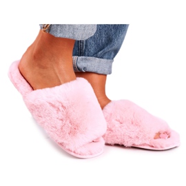 Pantuflas Mujer Piel Rosa Dulce rosado