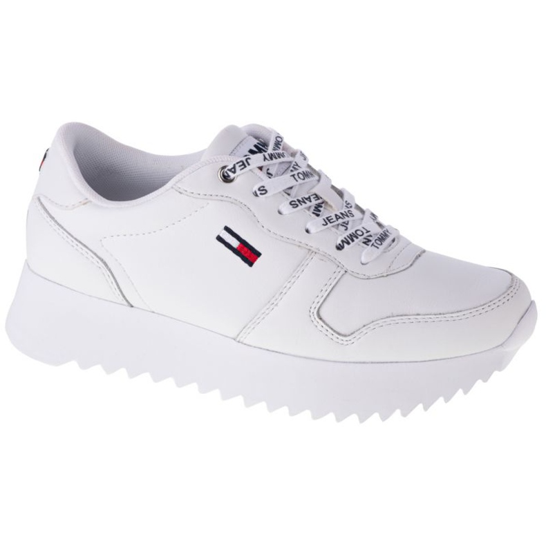 Tommy Hilfiger High Cleated Leather W EN0EN01120-YBR blanco