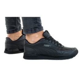 Puma St Runner V2 L Jr 366959 01 negro azul Puma St Runner V2 L Jr 366959 01 negro azul