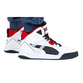 Puma Backcourt Mid M 374139 01 blanco negro Puma Backcourt Mid M 374139 01 blanco negro