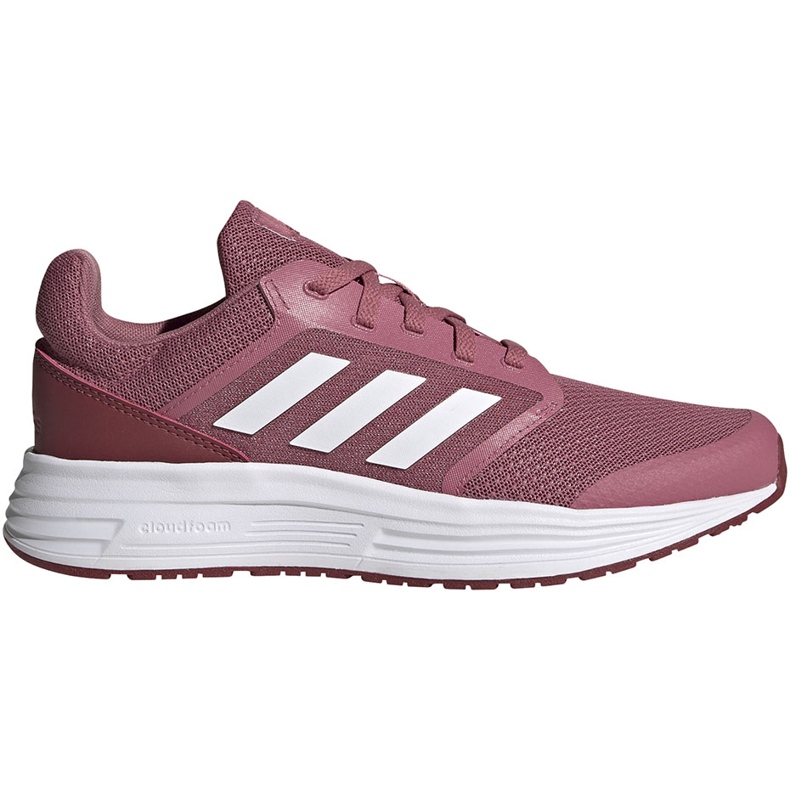 Zapatillas de mujer adidas Galaxy 5 burgundy FW6124 blanco rojo