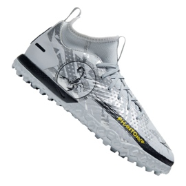 Zapatillas de fútbol Nike Phantom Gt Academy Df Se Tf Jr DA2289-001 plata multicolor