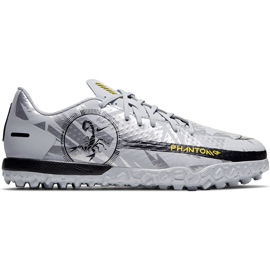 Zapatillas de fútbol Nike Phantom Gt Scorpion Academy Tf Junior DA2282 001 plata plata