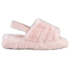 Seastar Zapatillas cálidas con piel rosado