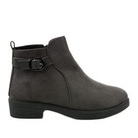 Botas planas de ante grises de Neriris Botas planas de ante grises de Neriris