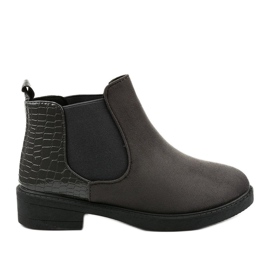 Botas planas en ante grises de Herkrana
