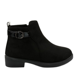 Botas planas de ante negras de Neriris negro