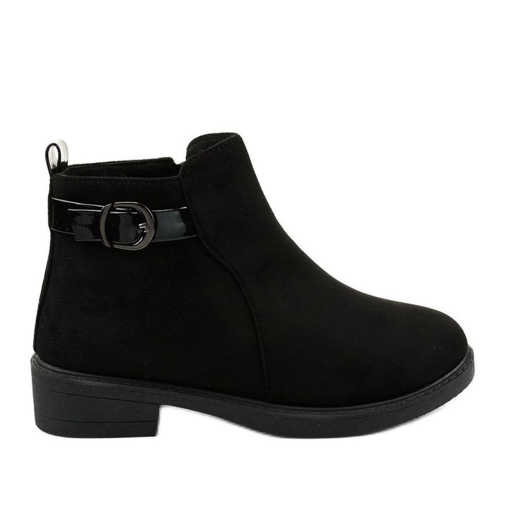 Botas planas de ante negras de Neriris negro