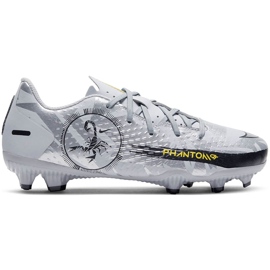 Zapatillas de fútbol Nike Phantom Gt Academy Scorpion FG / MG Junior DB7631 001 blanco