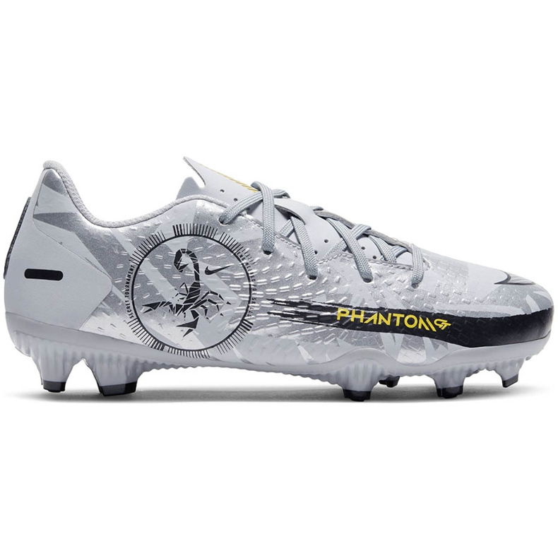 Zapatillas de fútbol Nike Phantom Gt Academy Scorpion FG / MG Junior DB7631 001 blanco