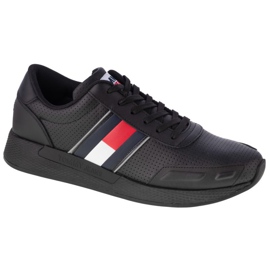 Zapatos Tommy Hilfiger Flexi Perf Leather Runner M EM0EM00580-BDS negro