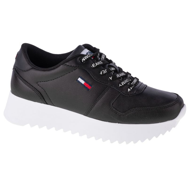 Zapatos Tommy Hilfiger High Cleated Leather W EN0EN01120-BDS negro Zapatos Tommy Hilfiger High Cleated Leather W EN0EN01120-BDS negro