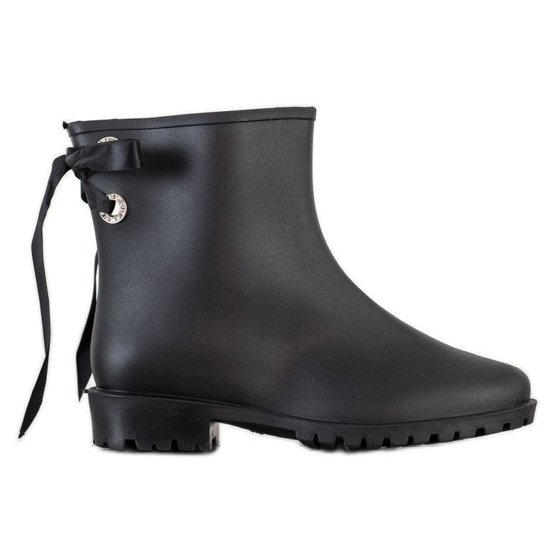 SHELOVET Chanclos con encuadernación decorativa negro