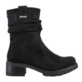 SHELOVET Botas altas de trabajador negro