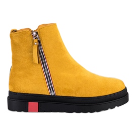 Seastar Botas en la plataforma negra amarillo Seastar Botas en la plataforma negra amarillo