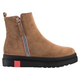 Seastar Botas en la plataforma negra marrón multicolor