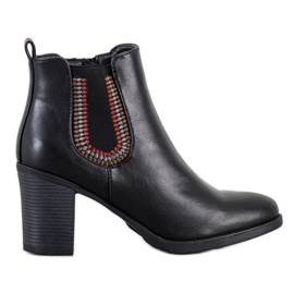 Goodin Botines de piel ecológica negros