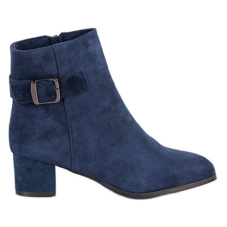 Sabatina Botas azul marino con hebilla