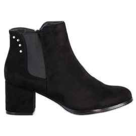 J. Star Botas calientes en tacones altos negro