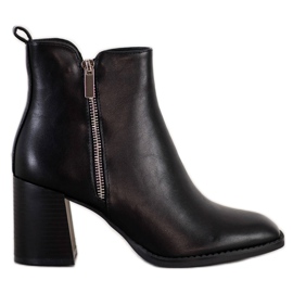 SHELOVET Botas clásicas con cremallera negro