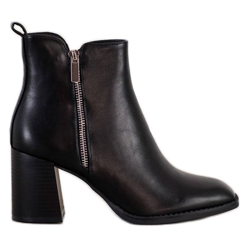 SHELOVET Botas clásicas con cremallera negro