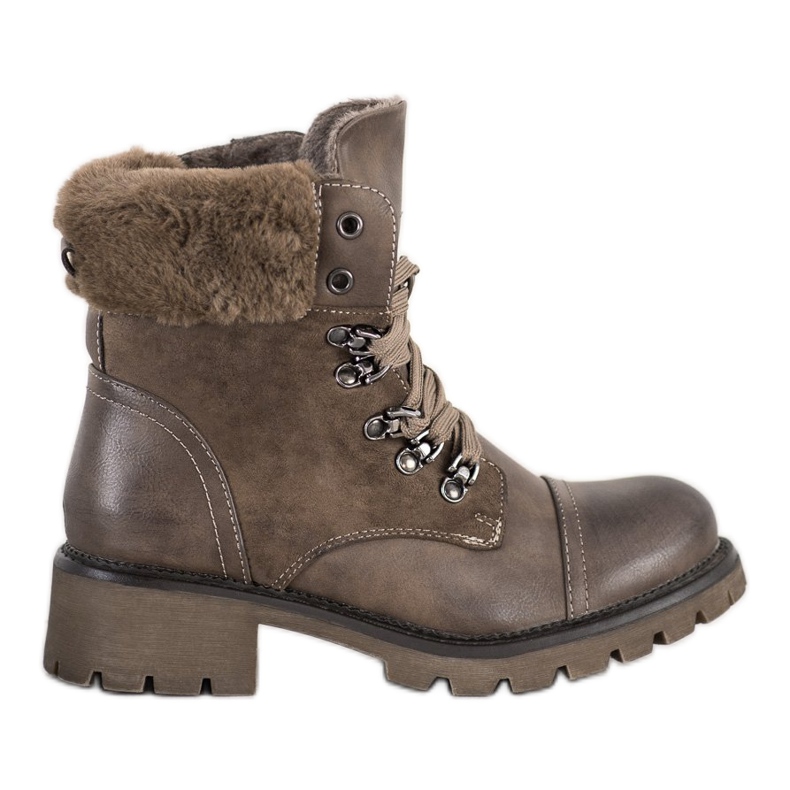 Super Mode Botas cálidas y atadas gris Super Mode Botas cálidas y atadas gris