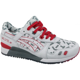 Asics Gel-Lyte III U 1191A251-100 blanco rojo gris