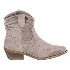 Cm Paris Botas vaqueras de ante beige