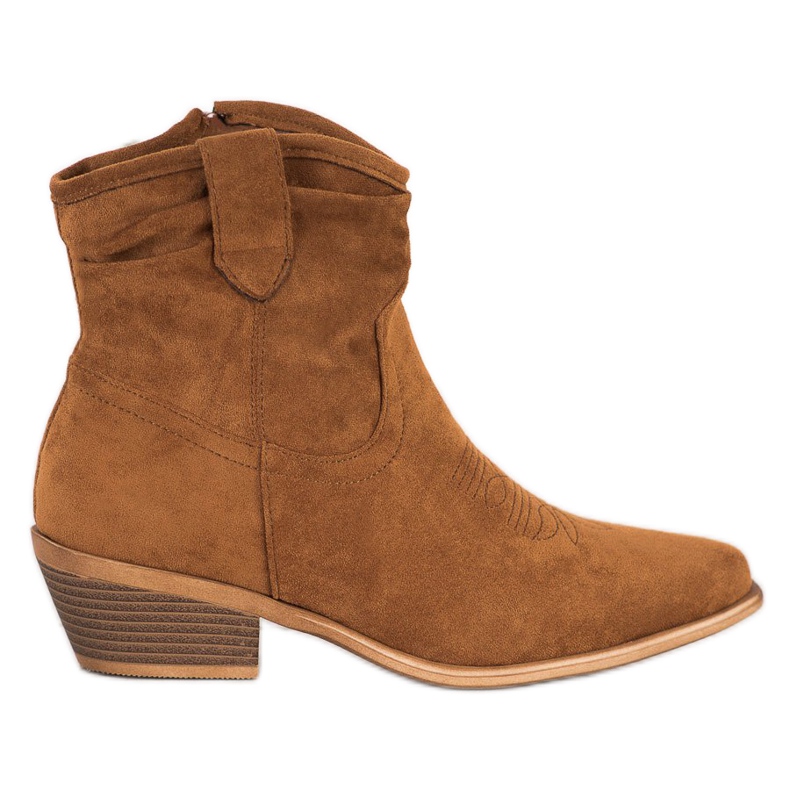 Cm Paris Botas vaqueras de ante marrón Cm Paris Botas vaqueras de ante marrón