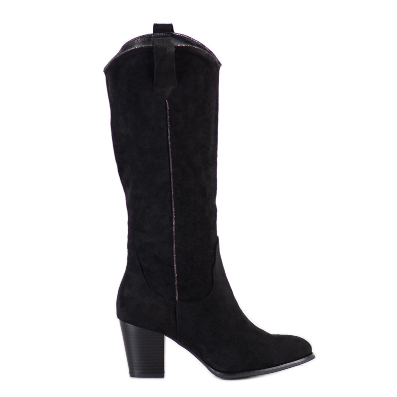 Seastar Botas vaqueras elegantes negro