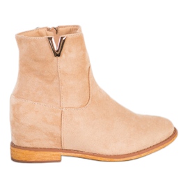 Sergio Todzi Botas de cuña elegantes beige