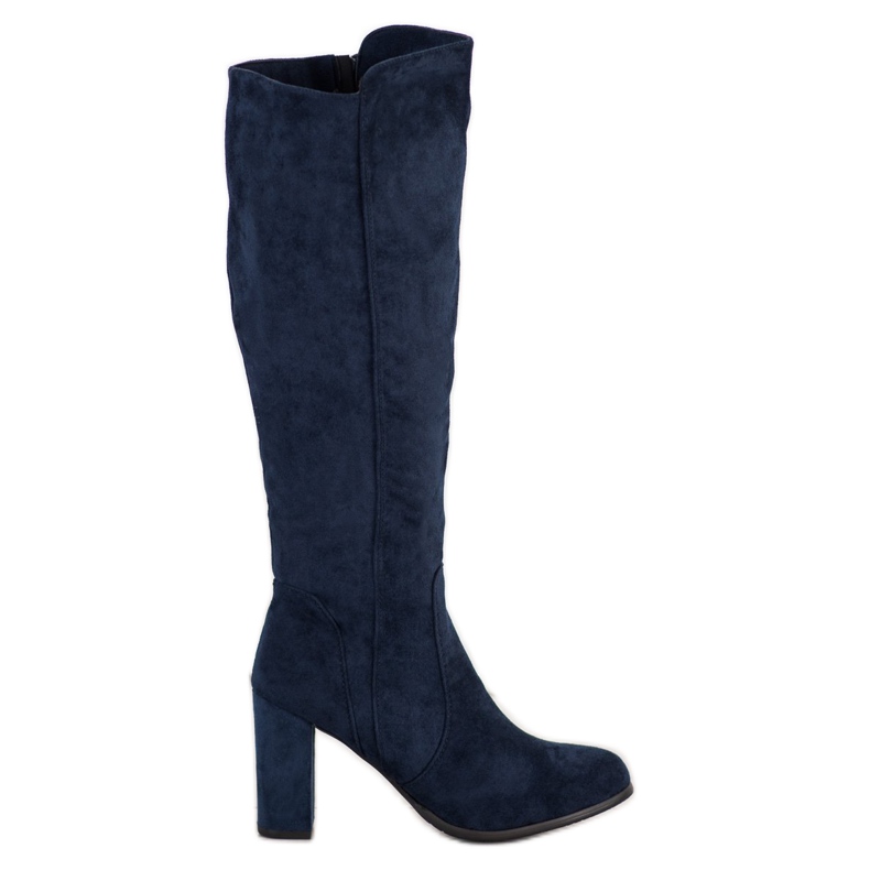Sabatina Botas de ante azul marino