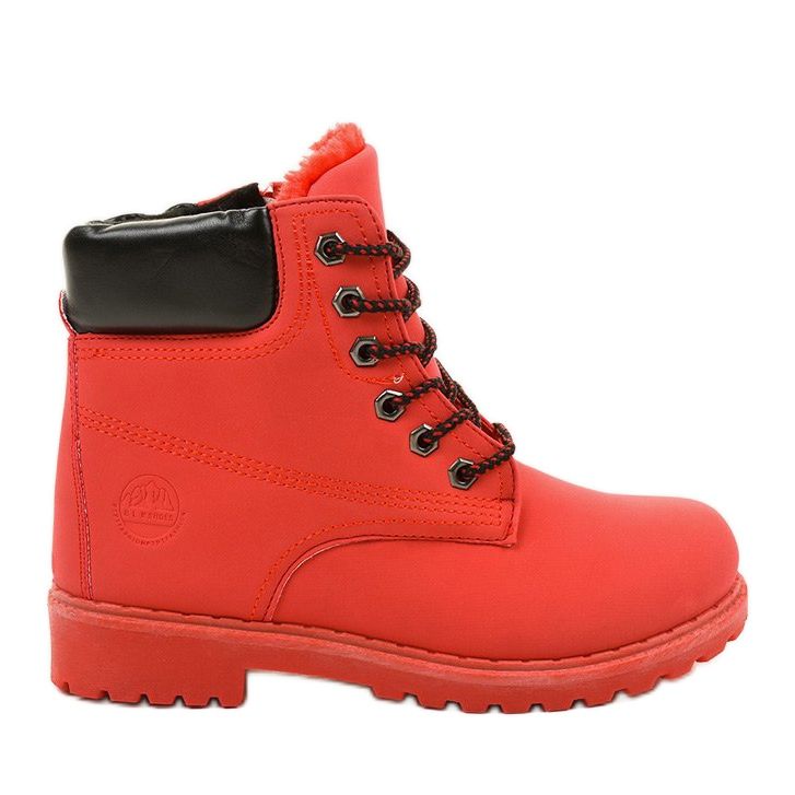 Botas Ermington rojas con cordones rojo Botas Ermington rojas con cordones rojo