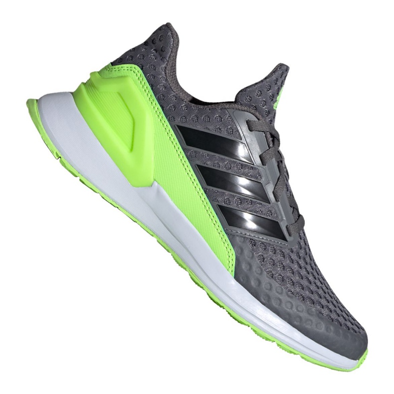 Zapatillas de running adidas RapidaRun Jr FV4100 gris verde