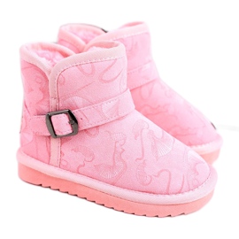 Apawwa Botas de nieve para niños con piel rosa Kawai