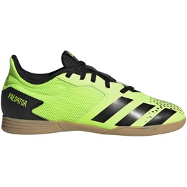 Botas de fútbol adidas Predator 20.4 In Sala Junior verde-negras EH3043 Botas de fútbol adidas Predator 20.4 In Sala Junior verde-negras EH3043