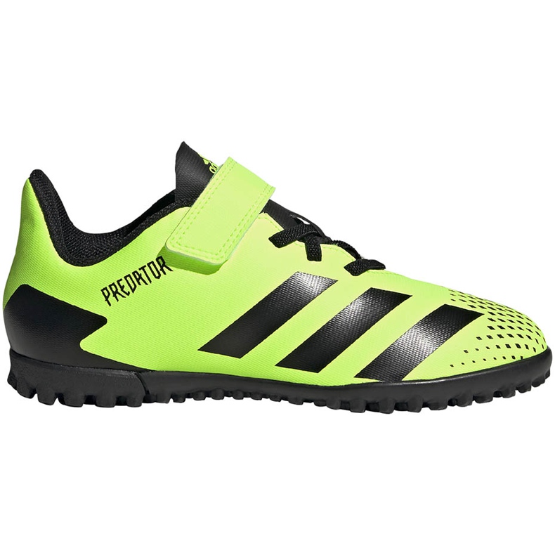 Botas de fútbol adidas Predator 20.4 H&amp;L Tf Junior verde-negras FW9780
