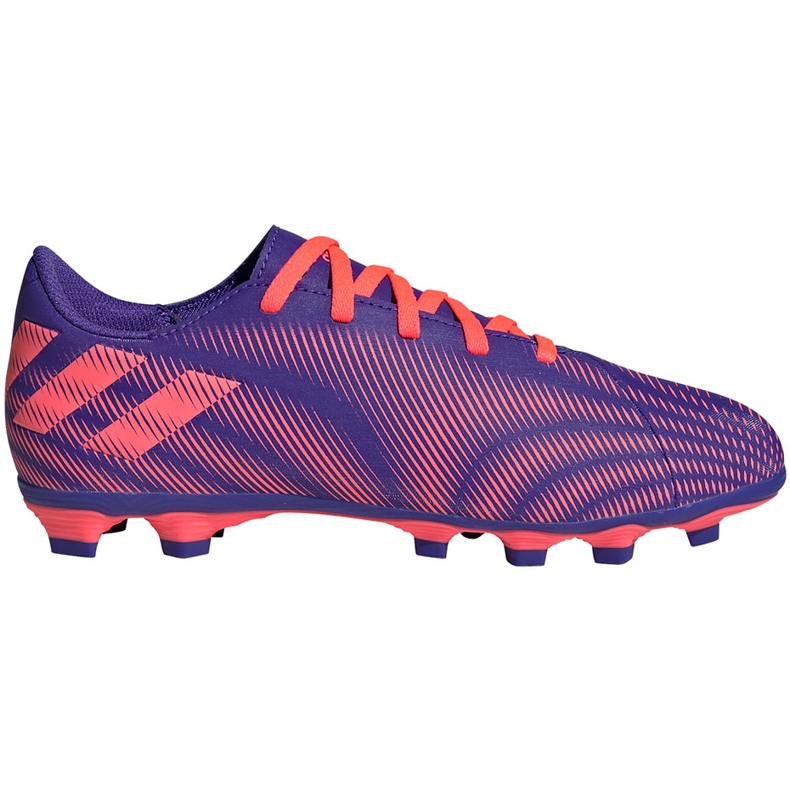 Botas de fútbol adidas Nemeziz.4 FxG Junior violeta-rosa EH0585