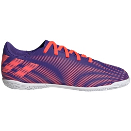 Zapatillas de fútbol adidas Nemeziz.4 In Junior violeta-rosa EH0587 púrpura