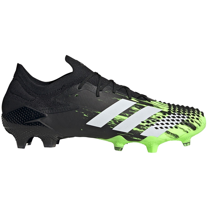 Botas de fútbol adidas Predator Mutator 20.1 L Fg negras y verdes EH2885 negro