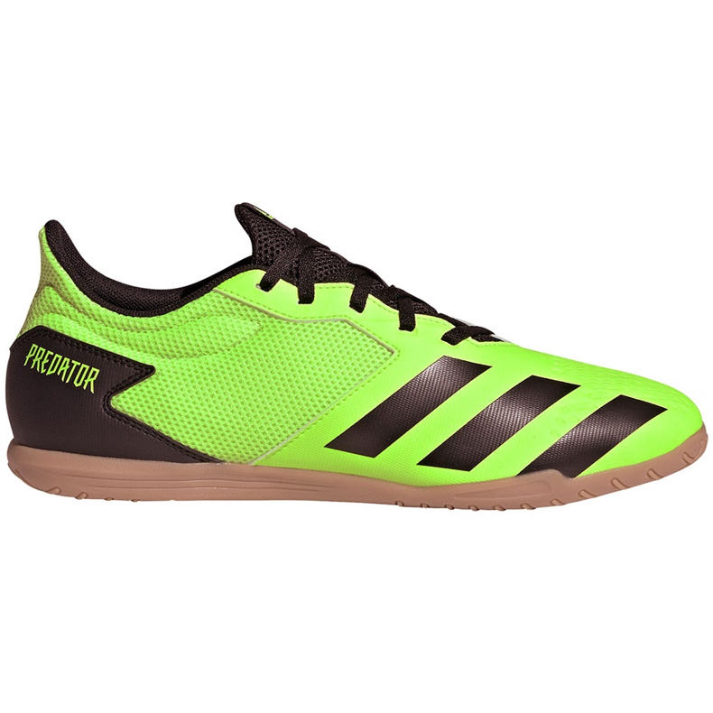 Adidas Predator 20.4 In Sala botas de fútbol verde y negro EH3005
