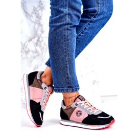 Zapatos Deportivos De Mujer Sneakers Big Star GG274458 negro caqui rosado gris