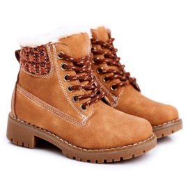 Apawwa Botas de abrigo para niños Traperki Beżowe Forest beige marrón