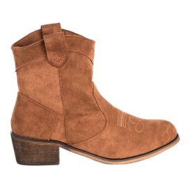 Queentina La comodidad de unas botas vaqueras con aislamiento. marrón