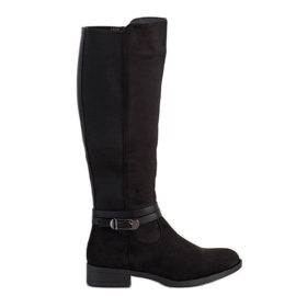 Queentina Botas de ante negro Queentina Botas de ante negro