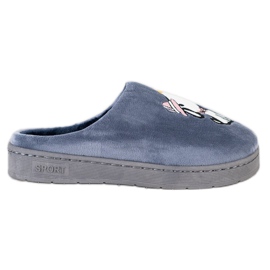 Bona Zapatillas cómodas con aplicación azul
